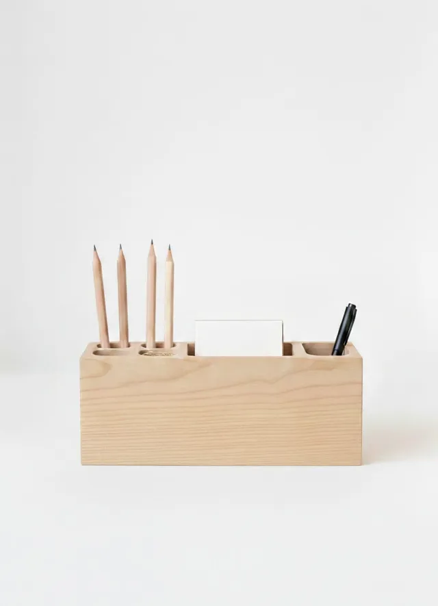 ヒノキ デスクオーガナイザー