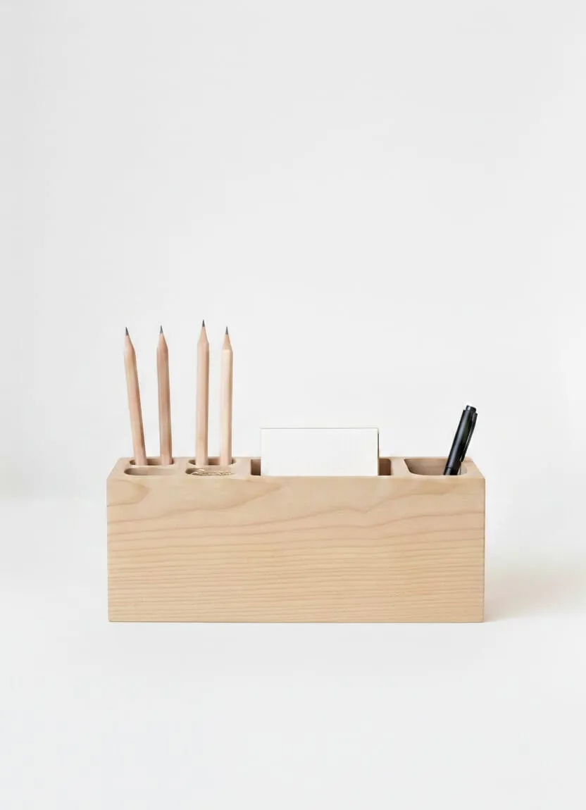 ヒノキ デスクオーガナイザー